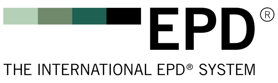 	 En tumstock i gröna nyanser bredvid ordet EPD och the International EPD System